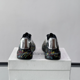 Alexander McQueen Oversized Black Multicolor Drip Sneakers