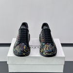 Alexander McQueen Oversized Black Multicolor Drip Sneakers