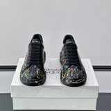 Alexander McQueen Oversized Black Multicolor Drip Sneakers