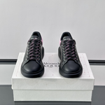 Alexander McQueen Oversized Black Pink Drip Sneakers