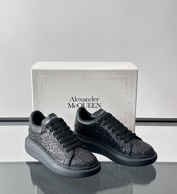 Alexander McQueen Oversized Black Drip Sneakers