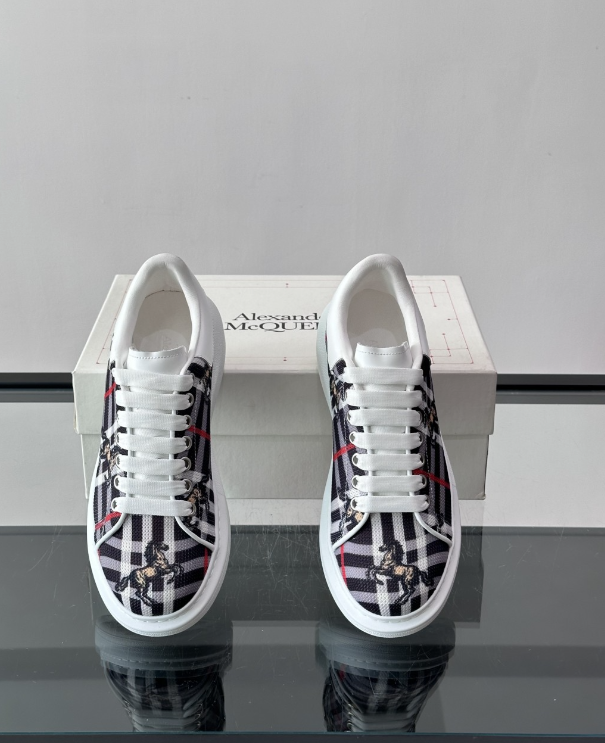 Alexander McQueen Oversized White Multicolor Drip Sneakers