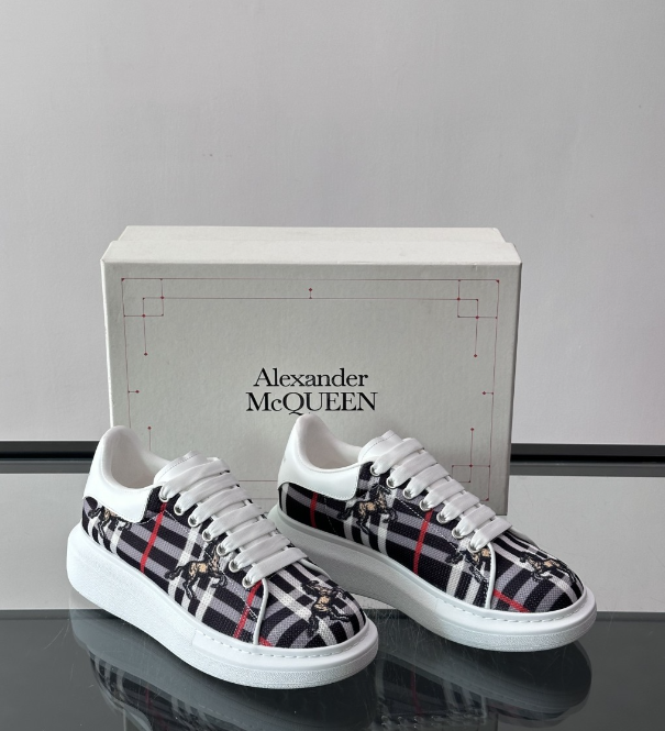 Alexander McQueen Oversized White Multicolor Drip Sneakers