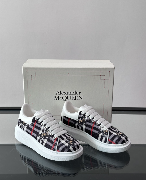Alexander McQueen Oversized White Multicolor Drip Sneakers