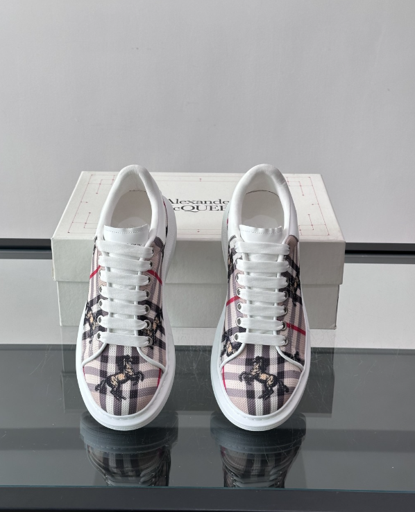 Alexander McQueen Oversized White Multicolor Drip Sneakers