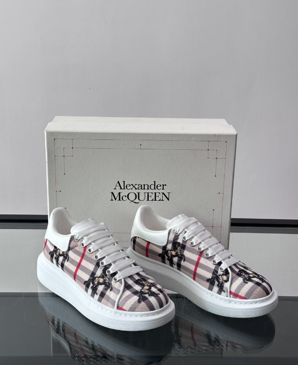 Alexander McQueen Oversized White Multicolor Drip Sneakers