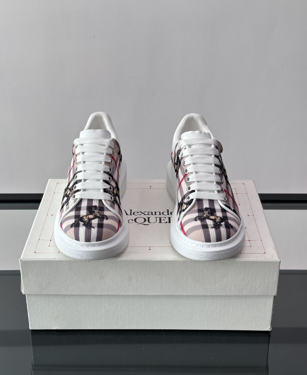 Alexander McQueen Oversized White Multicolor Drip Sneakers