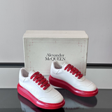 Alexander McQueen Oversized Red White Drip Sneakers