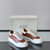 Alexander McQueen Oversized White Brown Drip Sneakers