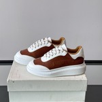 Alexander McQueen Oversized White Brown Drip Sneakers