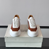 Alexander McQueen Oversized White Brown Drip Sneakers