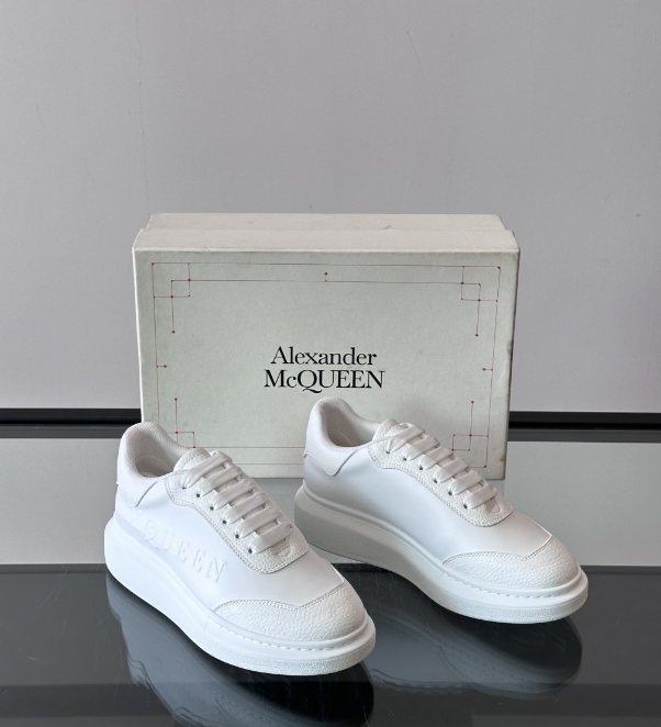 Alexander McQueen Oversized White Drip Sneakers