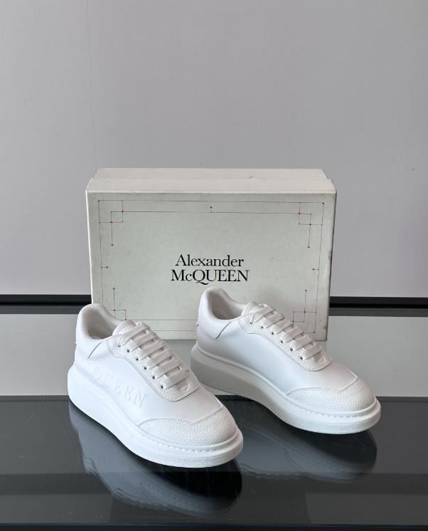 Alexander McQueen Oversized White Drip Sneakers