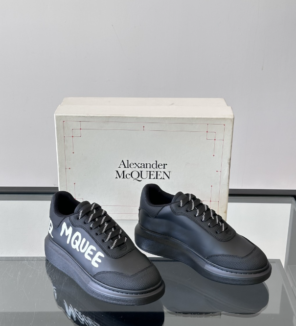 Alexander McQueen Oversized Black Drip Sneakers
