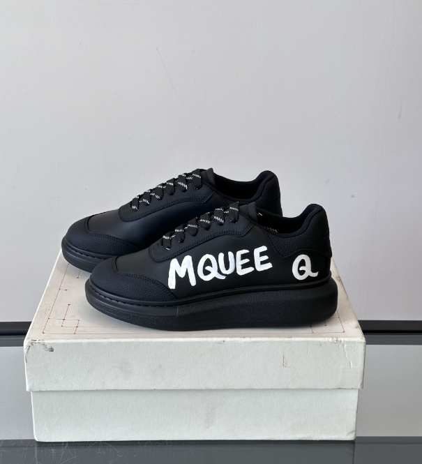 Alexander McQueen Oversized Black Drip Sneakers