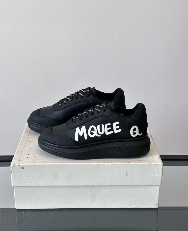 Alexander McQueen Oversized Black Drip Sneakers