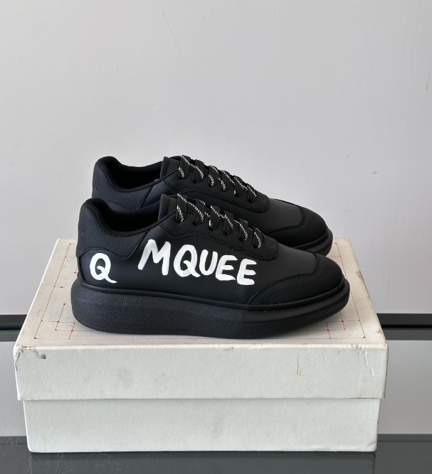 Alexander McQueen Oversized Black Drip Sneakers