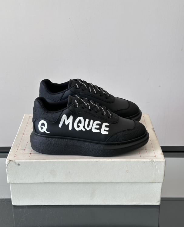 Alexander McQueen Oversized Black Drip Sneakers