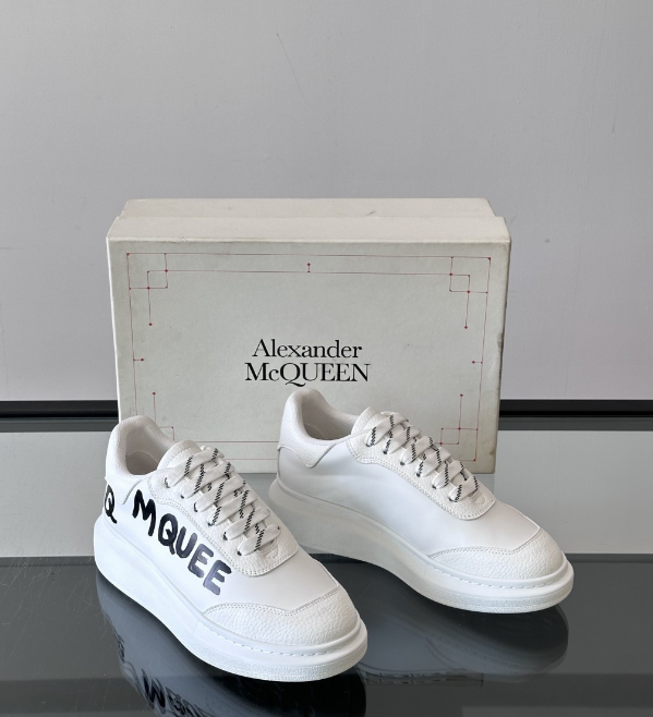 Alexander McQueen Oversized White Drip Sneakers