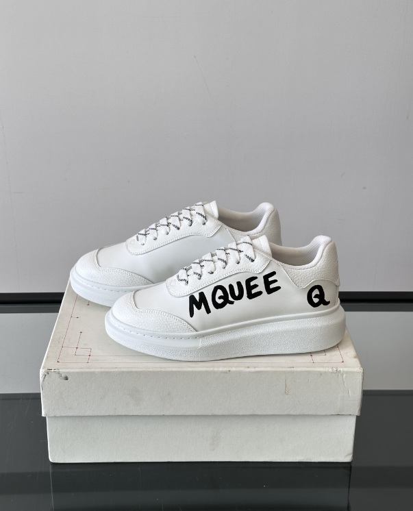 Alexander McQueen Oversized White Drip Sneakers