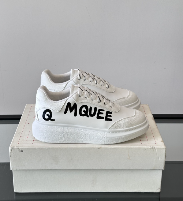 Alexander McQueen Oversized White Drip Sneakers