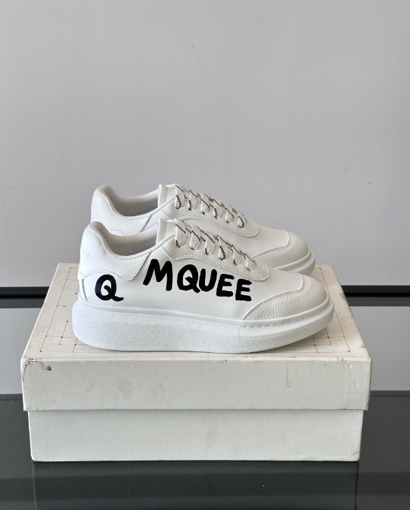 Alexander McQueen Oversized White Drip Sneakers