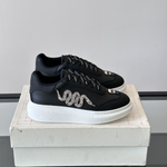 Alexander McQueen Oversized White/Black Drip Sneakers