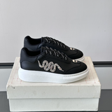 Alexander McQueen Oversized White/Black Drip Sneakers