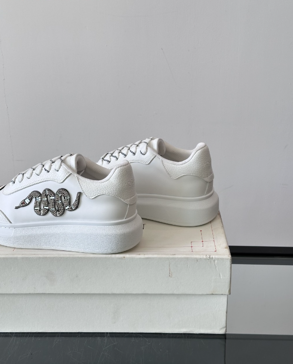 Alexander McQueen Oversized White Drip Sneakers