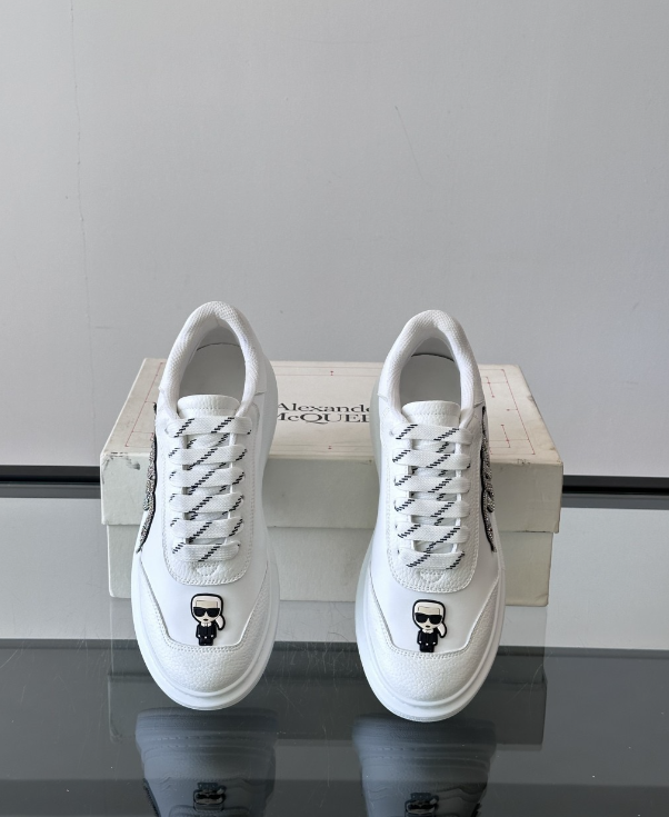 Alexander McQueen Oversized White Drip Sneakers