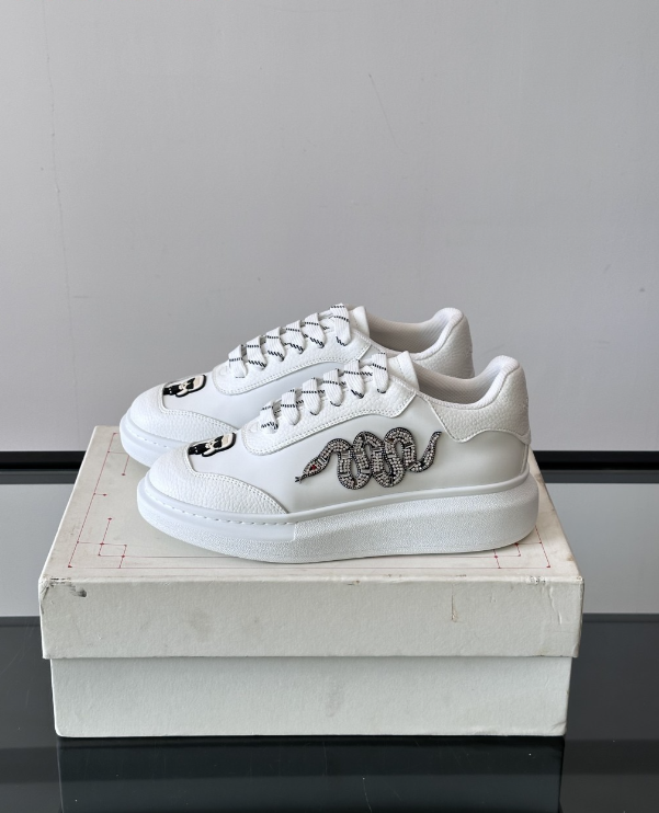 Alexander McQueen Oversized White Drip Sneakers