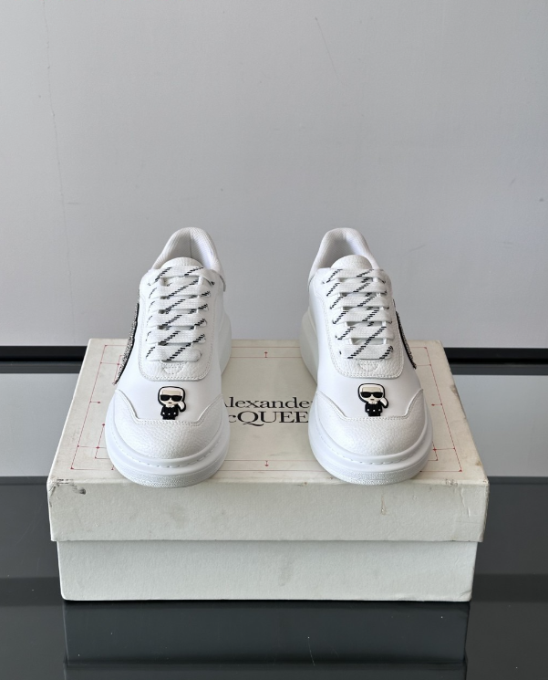 Alexander McQueen Oversized White Drip Sneakers