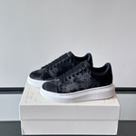 Alexander McQueen Oversized Black/White Drip Sneakers