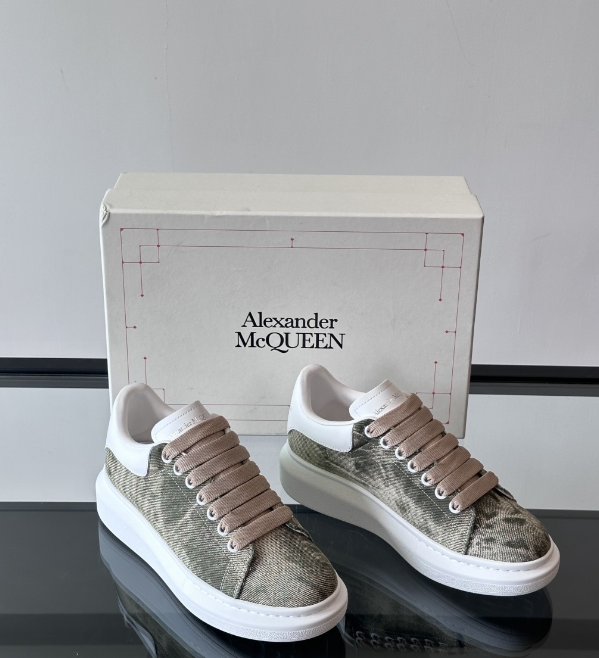 Alexander McQueen Oversized Green Drip Sneakers
