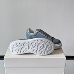 Alexander McQueen Oversized White/Blue Drip Sneakers