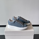Alexander McQueen Oversized White/Blue Drip Sneakers