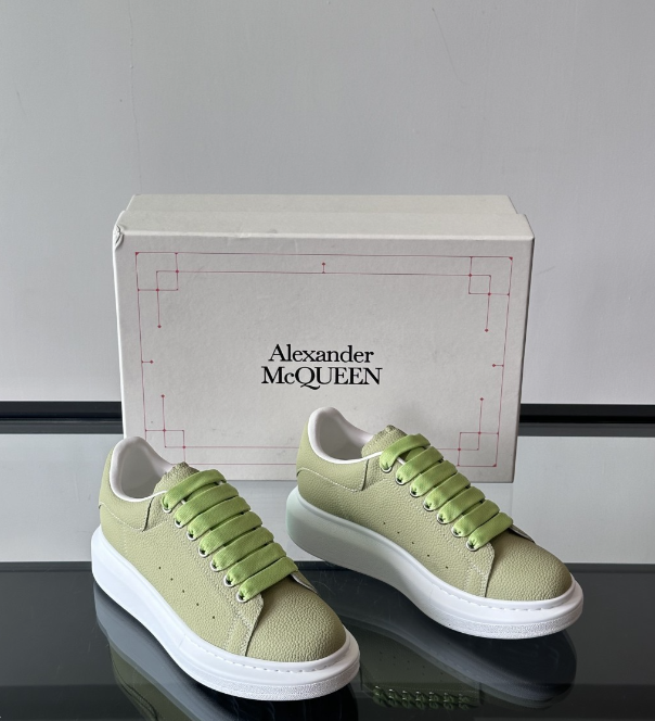 Alexander McQueen Oversized Green Drip Sneakers