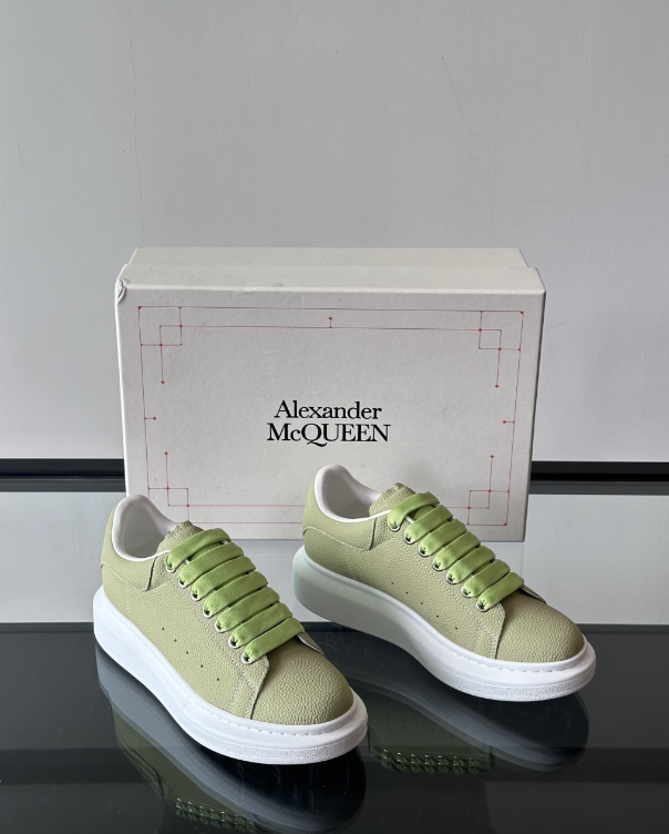 Alexander McQueen Oversized Green Drip Sneakers