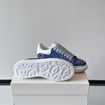 Alexander McQueen Oversized Blue Drip Sneakers