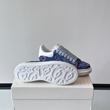 Alexander McQueen Oversized Blue Drip Sneakers