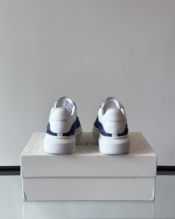 Alexander McQueen Oversized Blue Drip Sneakers