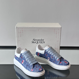 Alexander McQueen Oversized Blue Drip Sneakers