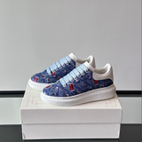 Alexander McQueen Oversized Blue Drip Sneakers