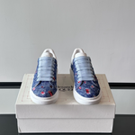 Alexander McQueen Oversized Blue Drip Sneakers