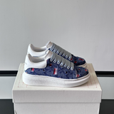 Alexander McQueen Oversized Blue Drip Sneakers
