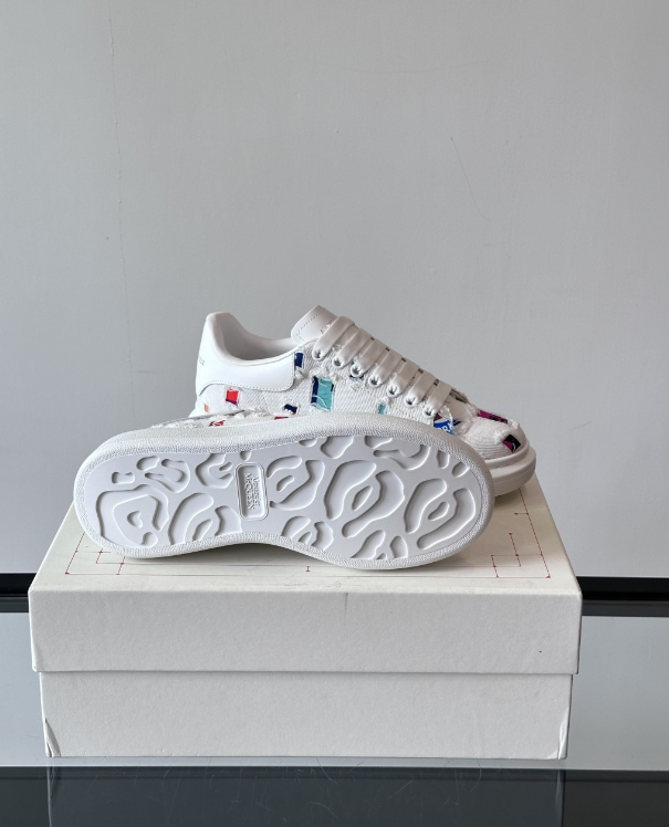 Alexander McQueen Oversized White Drip Sneakers