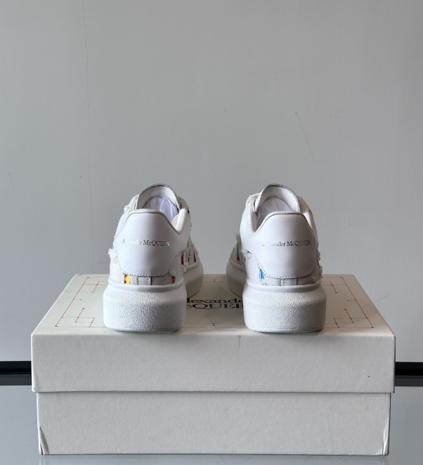 Alexander McQueen Oversized White Drip Sneakers