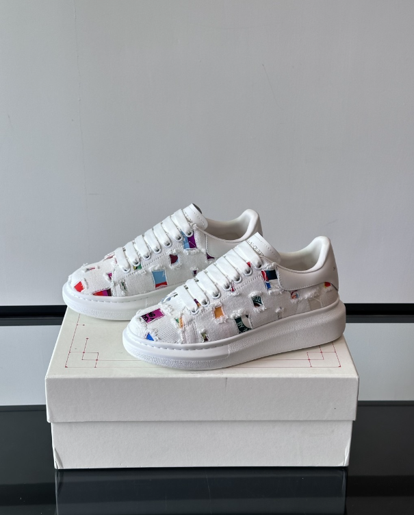Alexander McQueen Oversized White Drip Sneakers