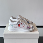 Alexander McQueen Oversized White Drip Sneakers