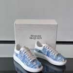 Alexander McQueen Oversized Blue/White Drip Sneakers